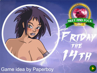 Cum fetish porn game with girl with cum fetish sperm