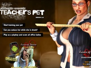 MILF teacher sex game Passionate Moments Teacher's Pet porn game